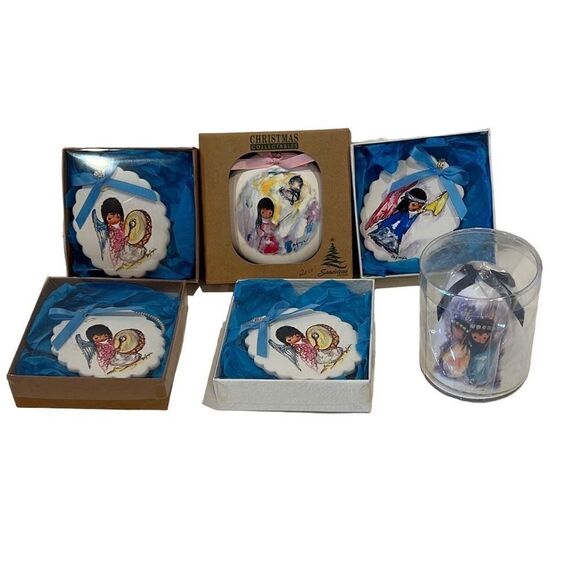 DeGrazia Sandstone Creations lot of 6 ornaments - Picture 1 of 7